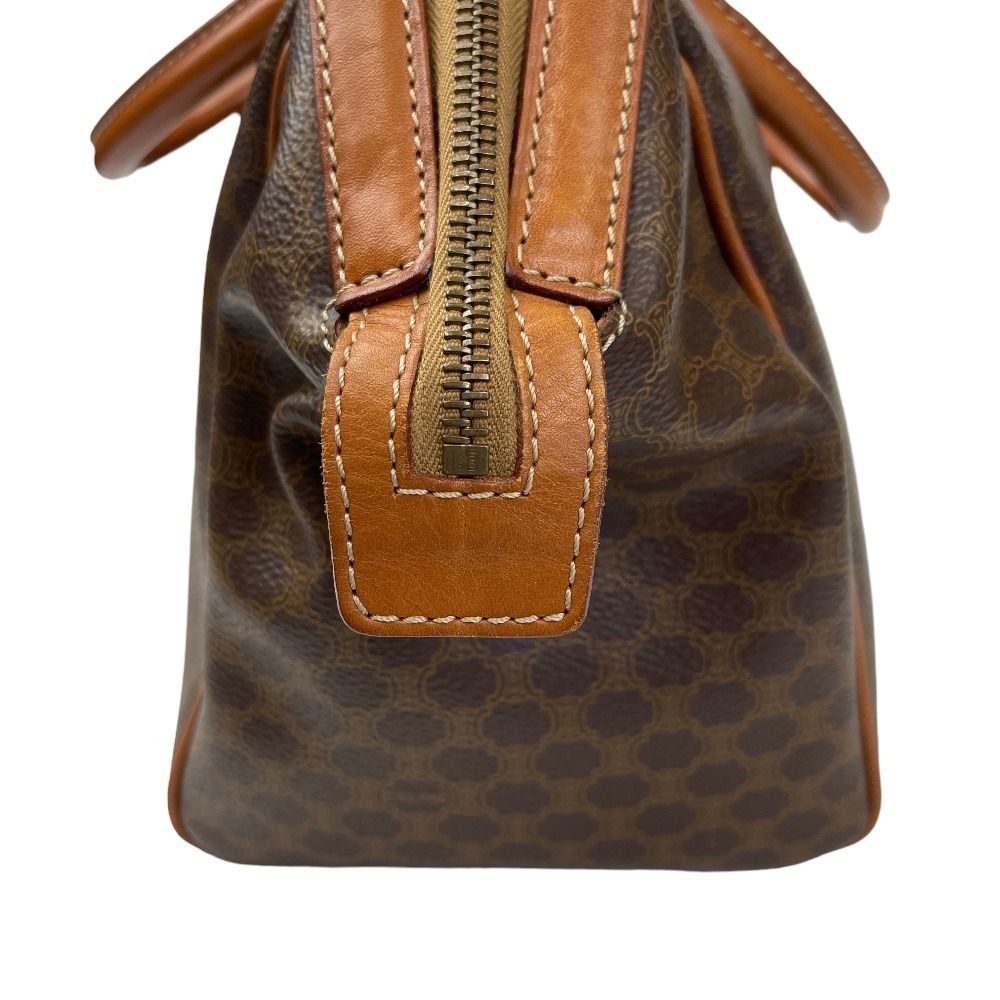 Celine Macadam Boston Bag Brown Beige Tan Some - Picture 5 of 10